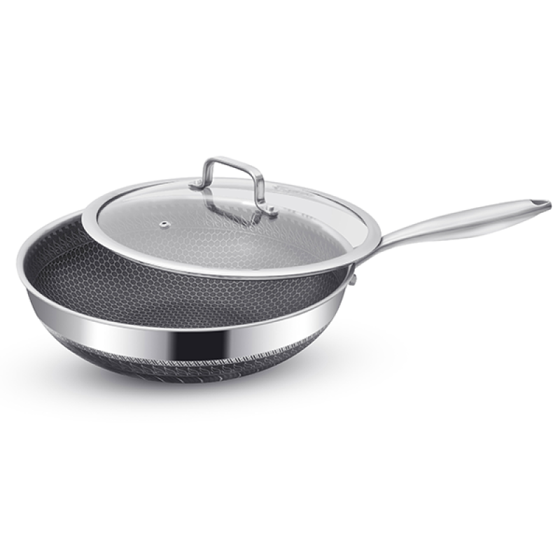 Stainless Steel Wok - 30cm/ 6L