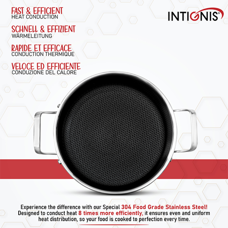 Stainless Steel Casserole - 24cm/ 5L