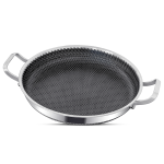 Stainless Steel Paella Pan - 32cm