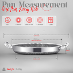 Stainless Steel Paella Pan - 32cm