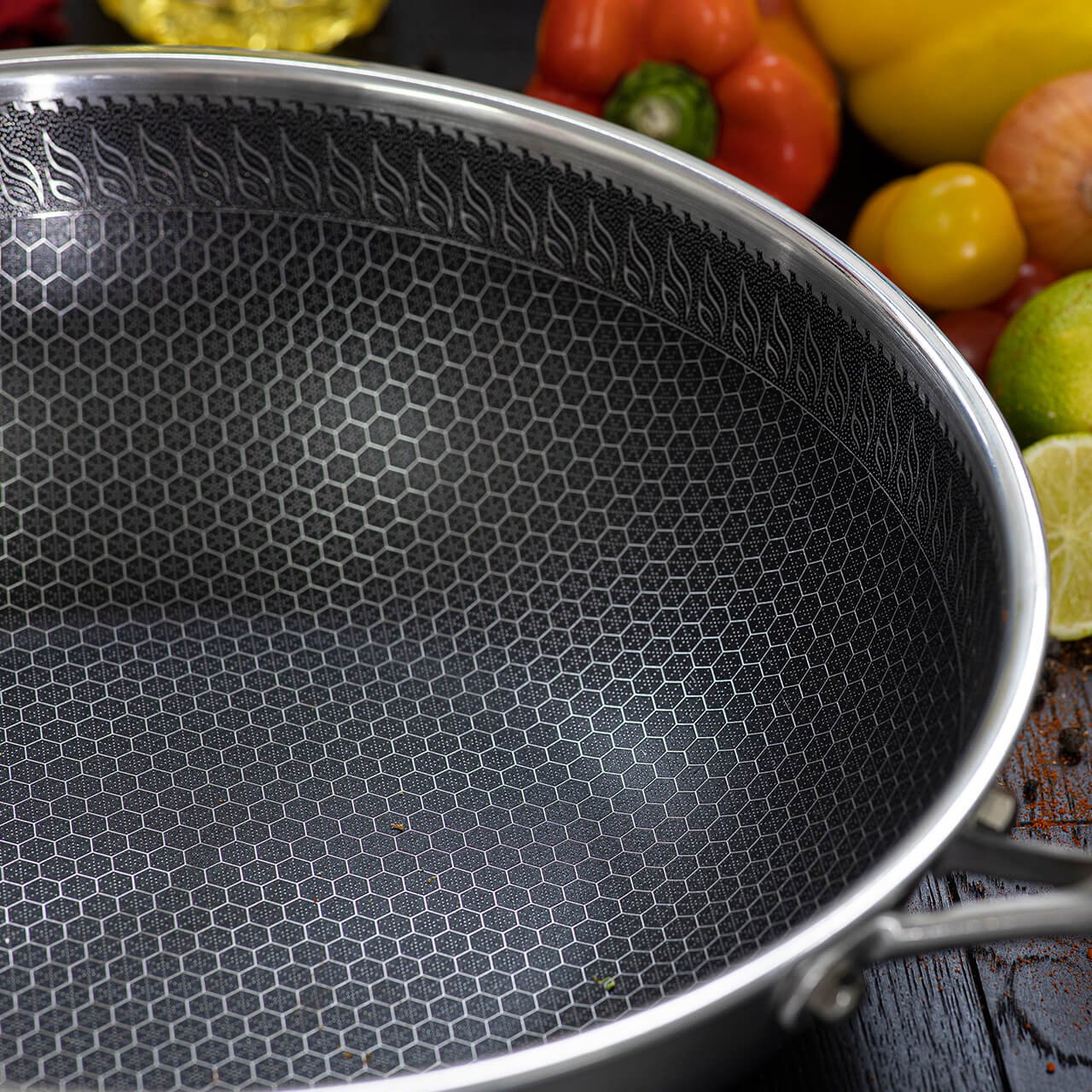 Nitride Iron Stir Fry Pan 30cm – Chef's Armoury